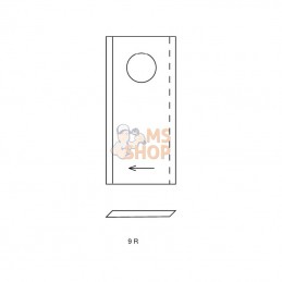 VF16503460KR; KRAMP; Jeu de 25 couteaux D. p/Deutz-Fahr; pièce detachée