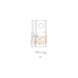 VF16502726KR; KRAMP; Jeu de 25 couteaux D. p/Deutz-Fahr; pièce detachée