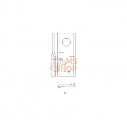 VF16502727KR; KRAMP; Jeu de 25 couteaux G. p/Deutz-Fahr; pièce detachée