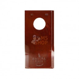 001458682KR; KRAMP; Jeu de 25 couteaux de faucheuse droite 93 x 47 x 3mm alésage Ø 19mm Kramp; pièce detachée