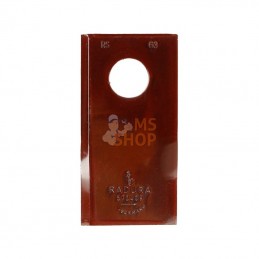 001458692KR; KRAMP; Jeu de 25 couteaux de faucheuse gauche 93 x 47 x 3mm alésage Ø 19mm Kramp; pièce detachée