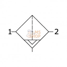 AF1K38; KRAMP; Filtre à air comprimé 3/8"; pièce detachée
