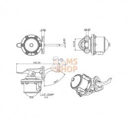 2641A064KR; KRAMP; Pompe d'alimentation Perkins; pièce detachée