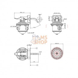 2641720KR; KRAMP; Pompe d'alimentation Perkins; pièce detachée