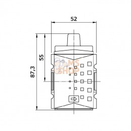 KH3G14IPB1; KRAMP; Vanne à bille 3/2 1/4"; pièce detachée