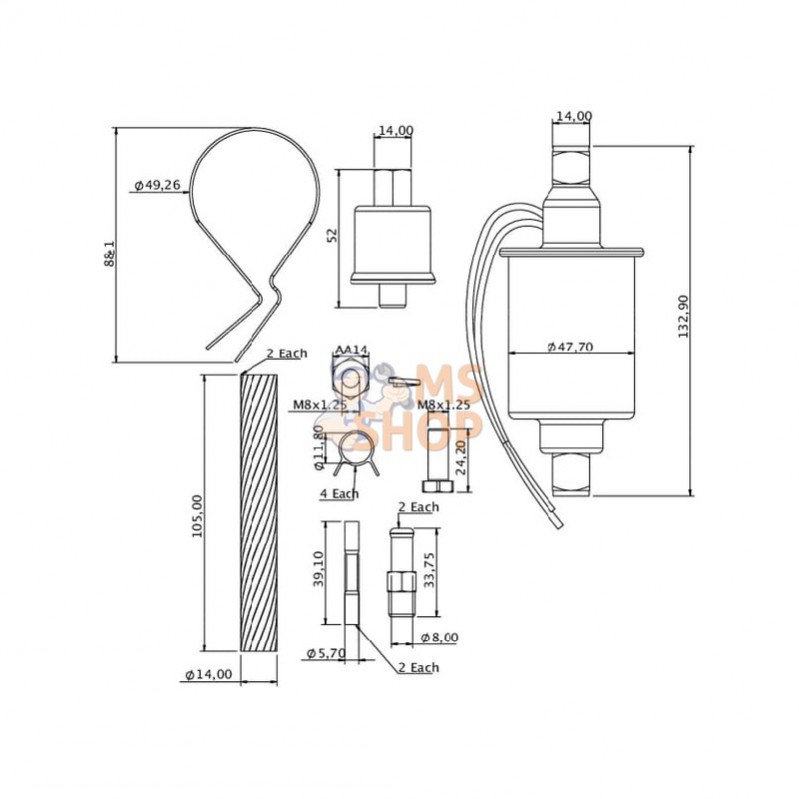 86002636KR; KRAMP; Pompe d'alimentation en carburant; pièce detachée