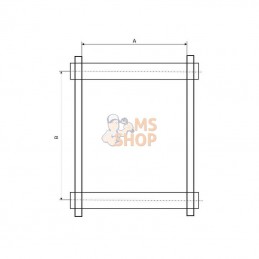 5195553010; KRAMP; Plaque d'adaptation S80; pièce detachée