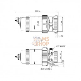 1458862KR; KRAMP; Ensemble filtre à carburant; pièce detachée