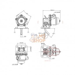 4222091M91KR; KRAMP; Pompe d'alimentation; pièce detachée