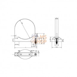 700205KR; KRAMP; Bande serrage réservoir 396mm; pièce detachée
