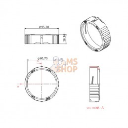 87840170KR; KRAMP; Fermeture par anneau; pièce detachée