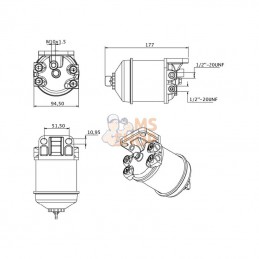 FI522CUNF12; KRAMP; Filter housing cpl; pièce detachée