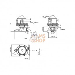 13H3375KR; KRAMP; Pompe d'alimentation Leyland; pièce detachée
