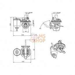 2641A065KR; KRAMP; Pompe d'alimentation Perkins; pièce detachée