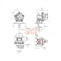 2641808KR; KRAMP; Pompe d'alimentation Perkins; pièce detachée
