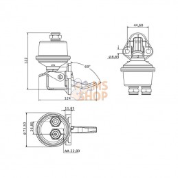 2830266KR; KRAMP; Pompe à carburant NH; pièce detachée