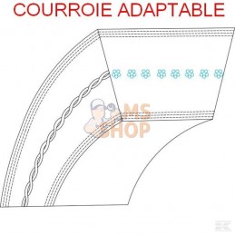 Courroie p/Scag 5/8"x89 |...