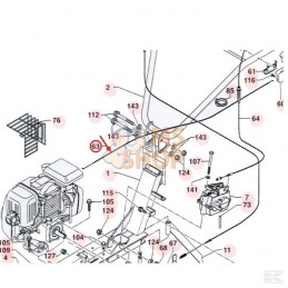 CABLE DE GAZ MOTOBINEUSE...