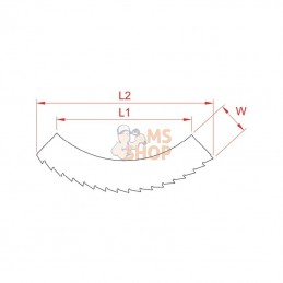 0009963091KR; KRAMP; Lame de scie rotation à droite; pièce detachée