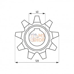 0006704891KR; KRAMP; Pignon; pièce detachée
