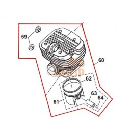 CYLINDRE PISTON CPL | MAKITA