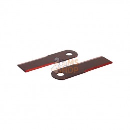0000600172KR; KRAMP; Jeu de 20 couteaux D18 50x173mm ép3 Lisse 2 faces p/CLAAS; pièce detachée