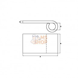 HS841008; KRAMP; Penture à souder 16x75 mm; pièce detachée