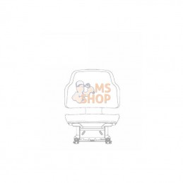 I63746KR; KRAMP; Housse de siège simili cuir p/ Naar; pièce detachée