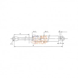 CA2048LL; STABILUS; Ressort pneumatique L502-1500N; pièce detachée