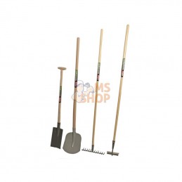 PO250003; POLET; Kit bêche pelle binette râteau; pièce detachée