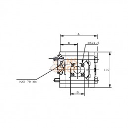 PLP2011S095B6; CASAPPA; Pompe hydraulique; pièce detachée