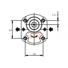 PLP2011S095B6; CASAPPA; Pompe hydraulique; pièce detachée