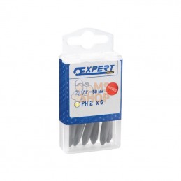 E113691; EXPERT; Embout 1/4" 50 mm PH1 x6pcs; pièce detachée