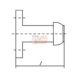 3103500; KRAMP; Raccord mâle 3"+bride DIN 2576; pièce detachée
