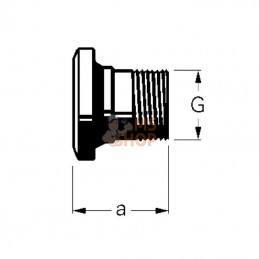 3246000; KRAMP; Fem. 3 1/2" + fil 3" Bauer; pièce detachée