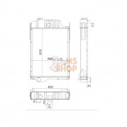 AL56375N; KRAMP; Radiateur JD; pièce detachée