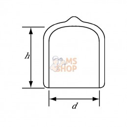 H9K15919; KRAMP; Cache-poussière flex.synthétique M16-B3/8; pièce detachée