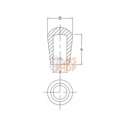 KS50379; KRAMP; Embouts coniques impérial 1/4" (6,3); pièce detachée