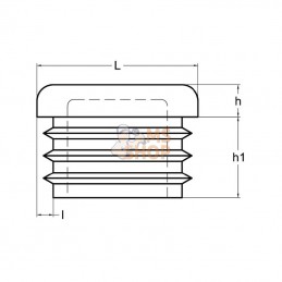 KS111539; KRAMP; Bouchon carré 15x15 mm; pièce detachée