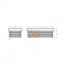 KS199213; KRAMP; Obturateur 40 x 20 mm; pièce detachée