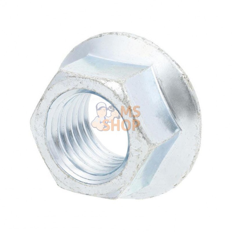 6VT; KRAMP; Écrou bride M6x1.00 acier zingué Classe 10 Kramp; pièce detachée 6VT; KRAMP; Écrou bride M6x1.00 acier zingué Classe 10 Kramp; pièce detachée