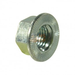 6VR; KRAMP; Écrou bride M6x1.00 acier zingué Classe 10 Kramp; pièce detachée