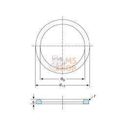 MCG15HNBR; KRAMP; Joint pour raccord de tuyau de lait DN15; pièce detachée