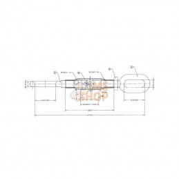 Z700540KR; KRAMP; Stabilisateur 280 mm; pièce detachée
