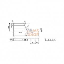 700302KR; KRAMP; Montée zinguée; pièce detachée