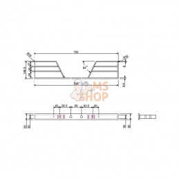 700301KR; KRAMP; Montée zinguée; pièce detachée
