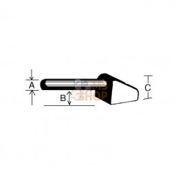 1109010KR; KRAMP; Gond léger 16mm; pièce detachée