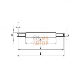 SA5536KR; KRAMP; Barre d'attelage 36x55x1020mm; pièce detachée