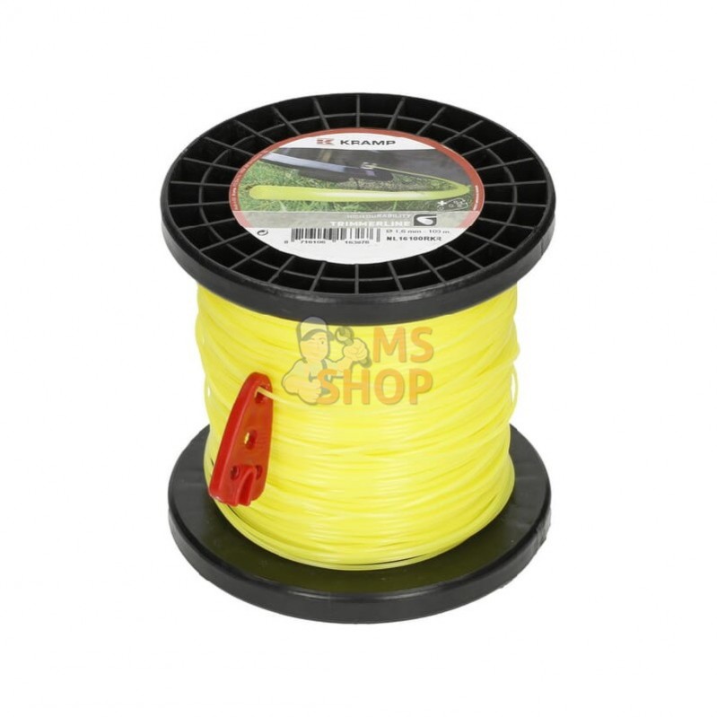 NL16100RKR; KRAMP; Fil de coupe Ø 1.6mm 100m rond jaune Kramp; pièce detachée