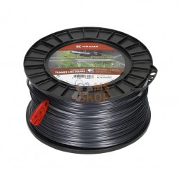 NL30129TSKR; KRAMP; Fil de coupe Ø 3mm 129m carré Titanium Power gris Kramp; pièce detachée